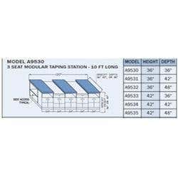 Proteam 3 Person Taping Table 10'L X 36"H X 42"D
