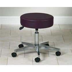 5 Leg Pneumatic Stool With Backrest 19.5"-24.5"H