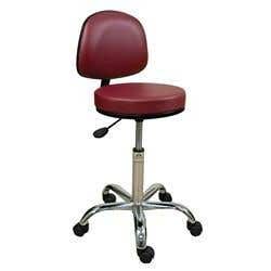 Oakworks Professional Swivel Stool W/Back 18-24"H