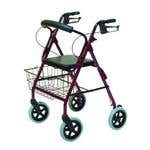 Walkabout Contour Deluxe Rollator Burgundy