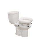 Drive Open Padded Raised Toilet Seat W/4Lock Brkts