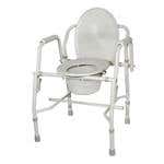 Drive Deluxe Steel Drop-Arm Commode
