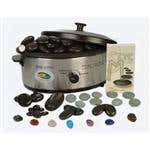 Stone Facial Massage Pkg 45 Stones, 120V Htr & Dvd