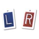 1" Left & Right Marker Set With Velcro (Plastic)
