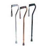 Aluminum Cane With Offset Handle