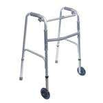 Single Release Aluminum Folding Walker W/3" Wheels