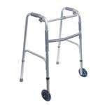 Single Release Aluminum Folding Walker, 5" Wheels