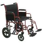Drive Bariatric Transport Chair, Blue