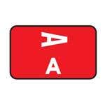 Laminated Alpha Labels A-Z Box, 100/Pkg