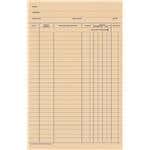 Stock Accu-Log Ledger Card Blank, 100/Pkg