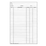 Stock Peglog Ledger Card Blank, 100/Pkg