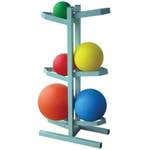 Free Standing Medicine Ball Rack-Holds 6