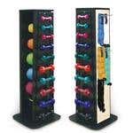 Rotating Rack For Weights, Bands & Dumbbells