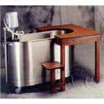 Combination Table W/ Seats 24"W Natural Oak