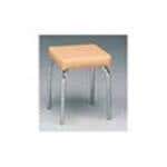Basic Square Stool Without Casters - 17"H