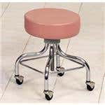 Adjustable Chrome Base Stool-Square Foot Ring
