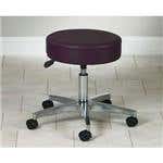 5 Leg Pneumatic Stool With Backrest 19.5"-24.5"H