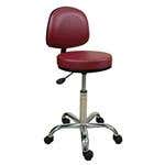 Oakworks® Professional Swivel Stool W/Back 18"-24"H