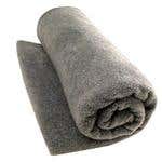 Wool Woven Blanket Gray 66" X 84"
