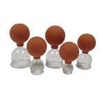 5 Piece Blown Glass Vacuum Cup Set