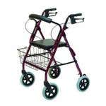 Walkabout Contour Deluxe Rollator Burgundy