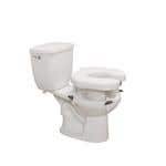 Drive Open Padded Raised Toilet Seat W/4Lock Brkts