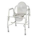 Drive Deluxe Steel Drop-Arm Commode
