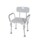 Bath Bench W/Removable Padded Arms W/Backrest