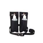 Double Massage Holster For Lotion Bottles Black