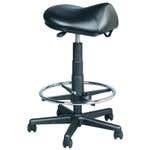 Premium Hydraulic Saddle Stool With Foot Ring