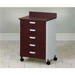 Mobile Treatment Cabinet W/ 5 Drawers