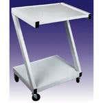 Steel 2 Shelf Cart - White
