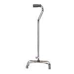 Quad Cane Small Base Chrome