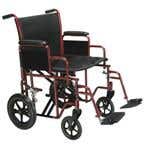Drive Bariatric Transport Chair, Blue