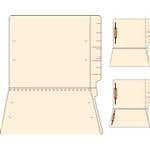 14 Pt Sngl Ply End Tab One Fastner 50 Count