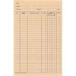 Stock Accu-Log Ledger Card Blank, 100/Pkg