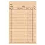 Stock Fold-A-Log Ledger Card Blank, 100/Pkg