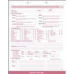 Health History Form, 100/Package