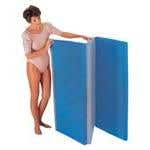 Folding Floor Mat 4'W X 8'L X 2"H Blue/Gray