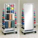 Combo Mirror/Cuff, Band &amp; Dumbbell Rac
