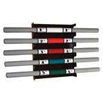 Metal Therapy Bar Rack -Wall Mount Holds 5