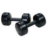 Solid Round Dumbbells Black - Sold Individually