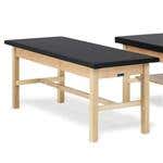 Bailey Basic Treatment Table With H-Brace and 1" Black Upholstered Top