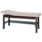 Treatment Table With Adjustable Back &amp; Shelf