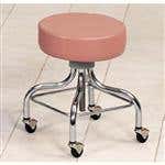 Adjustable Chrome Base Stool-Square Foot Ring