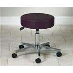 5 Leg Pneumatic Stool With Backrest 19.5"-24.5"H