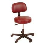 Winco Gas Lift Stool With Backrest 18"-23"H