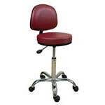 Oakworks Professional Swivel Stool W/Back 18-24"H