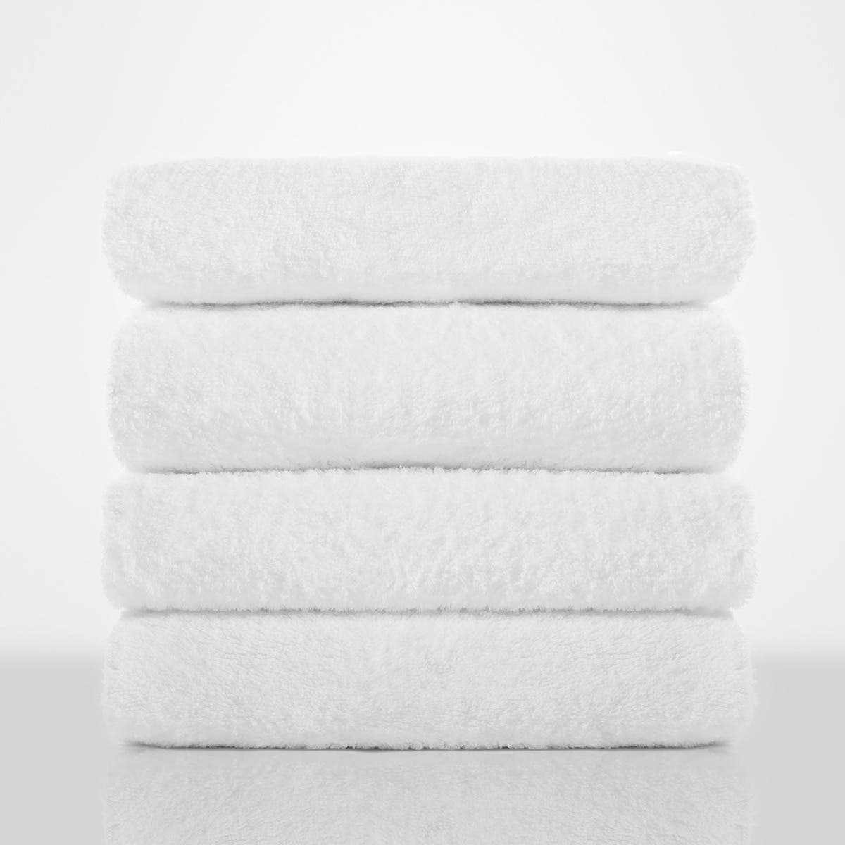 Bath Towel Terry Cloth White - 20 x 40, 5Lb, 1 Dozen
