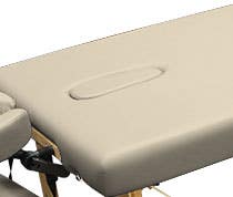 Custom Craftworks™ Crescent Face Hole with Pillow and Plug Massage Table Upgrade